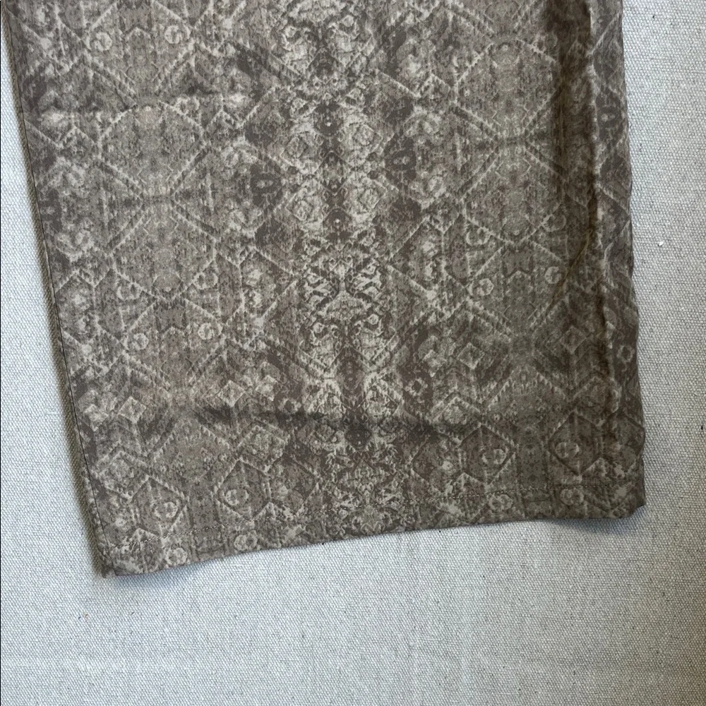 Orvis Printed Wide Leg Pants Medium Elastic Waist Boho - Picture 7 of 7